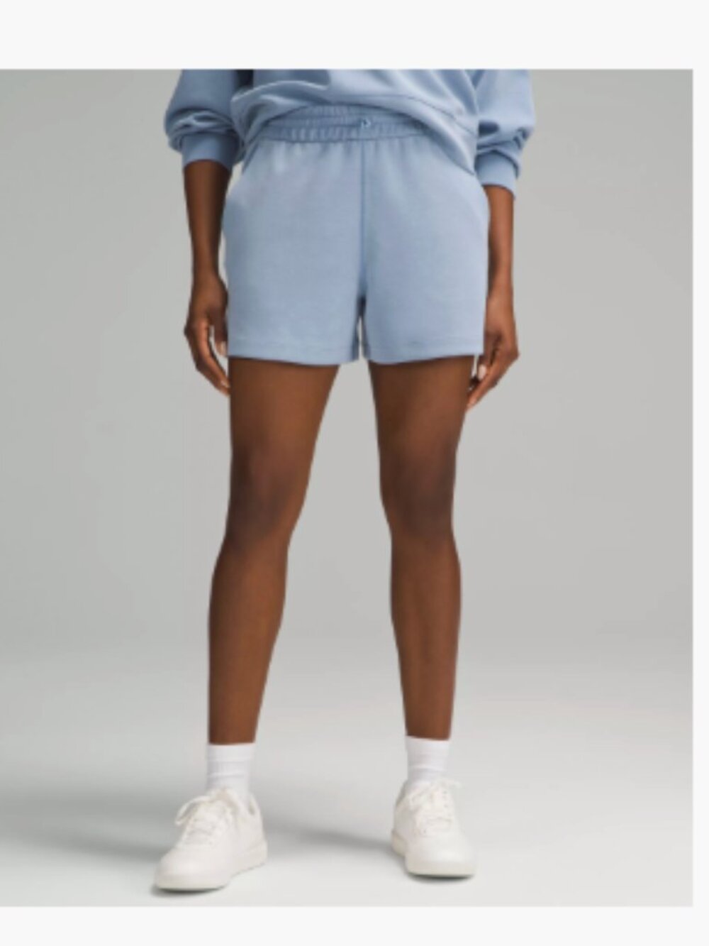 Lululemon Softstreme High Rise Short 4" Blue Willow Size 10